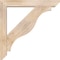Ekena Millwork Funston Slat Smooth Bracket w/ Offset Brace, Douglas Fir, 5 1/2"W x 32"D x 32"H BKT0604X32X32FST06SDF - alternate 3